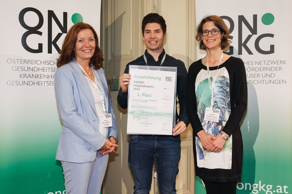 Und der Gewinner des ONGKG-Mitgliederpreises 2022: Michael Neudorfer, LKH Salzburg